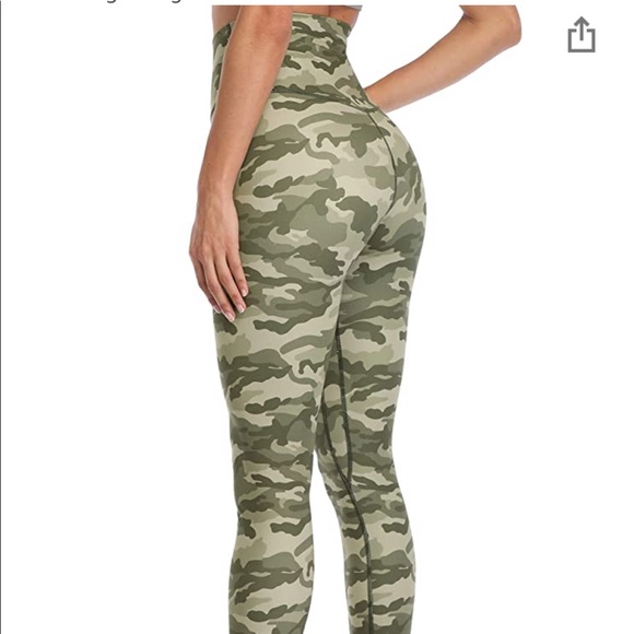COLORFUL KOALA GREEN CAMO LEGGINGS - Picture 2 of 3